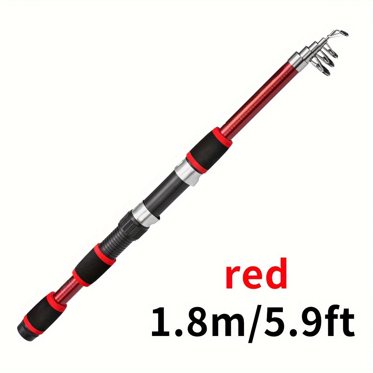 Vara de pesca telescópica de viagem: aproveite a pesca em qualquer lugar com esta vara de pesca leve de fibra de vidro