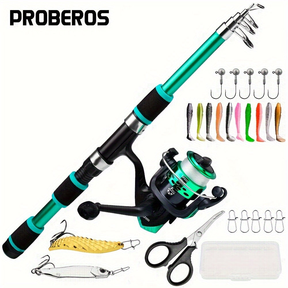 conjunto de vara de pescar e carretilha