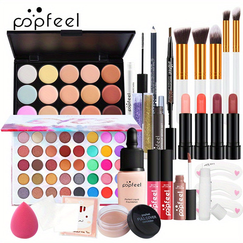 Kit completo de maquiagem para presente.