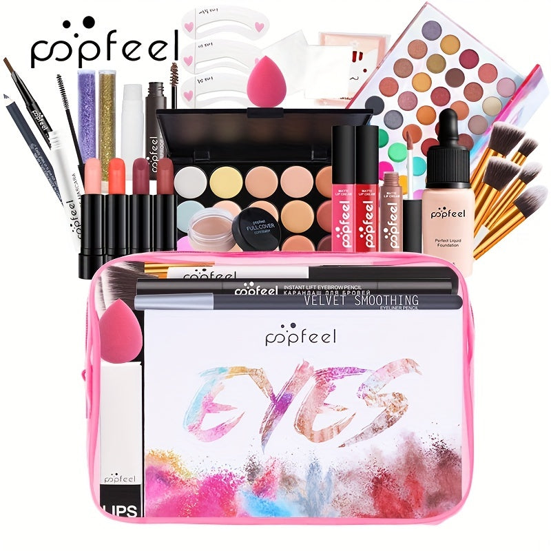 Kit completo de maquiagem para presente.