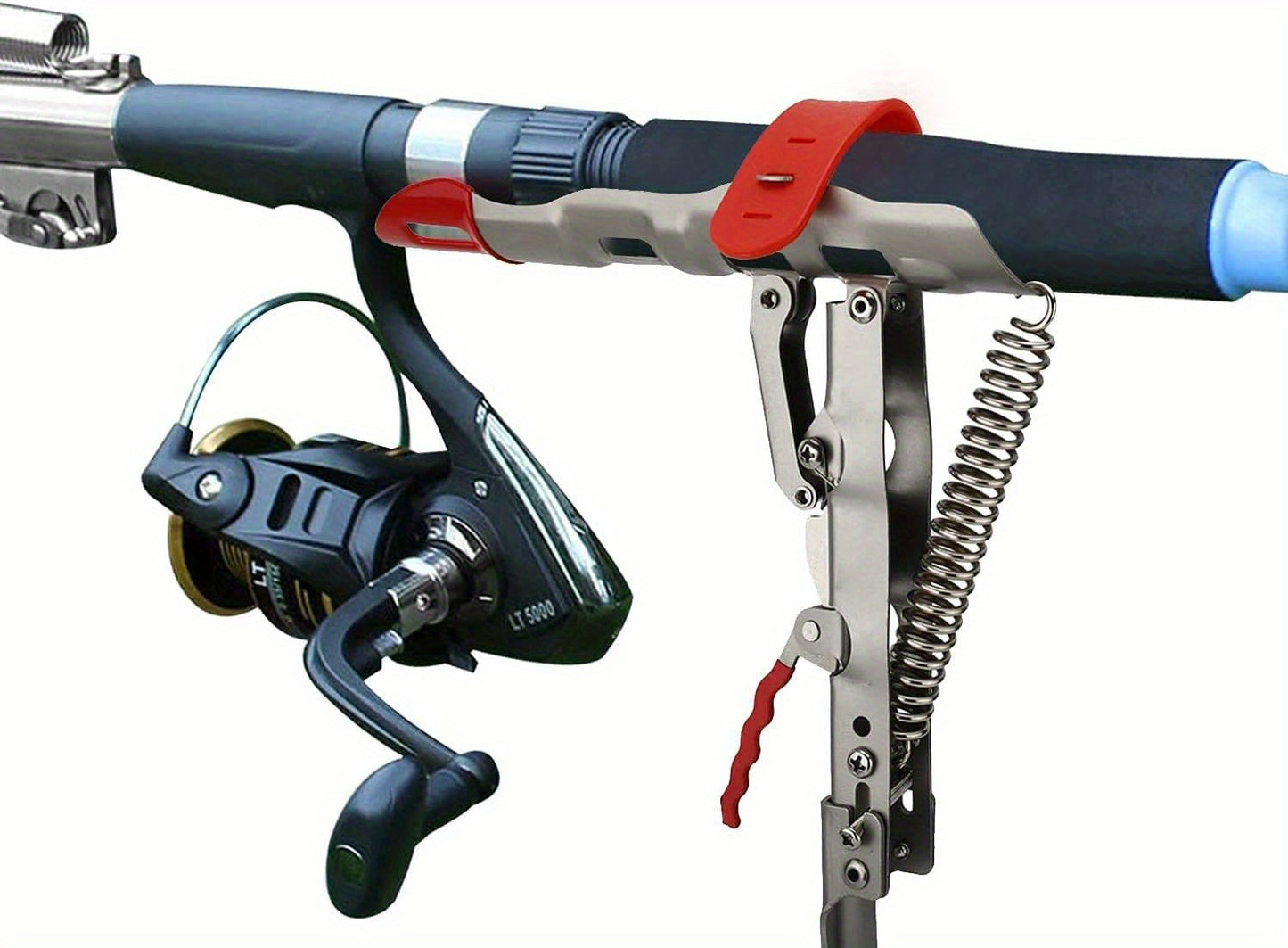 1pacote de suportes para varas de pesca premium com mola