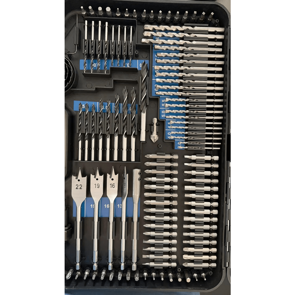 Conjunto de 246 brocas HSS revestidas de titânio - Corte, perfuração e polimento