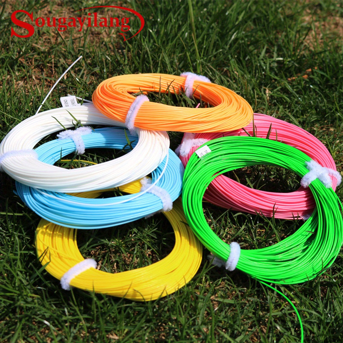 Combo de linha de pesca com mosca Sougayilang - Peso para frente, flutuante
