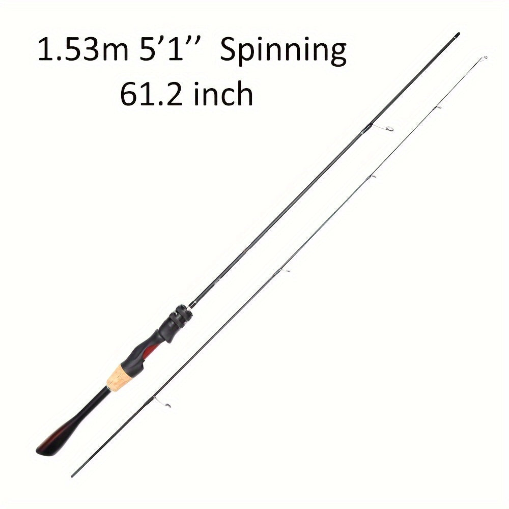 Vara de pesca ultraleve para pesca de crappie com cabo cônico