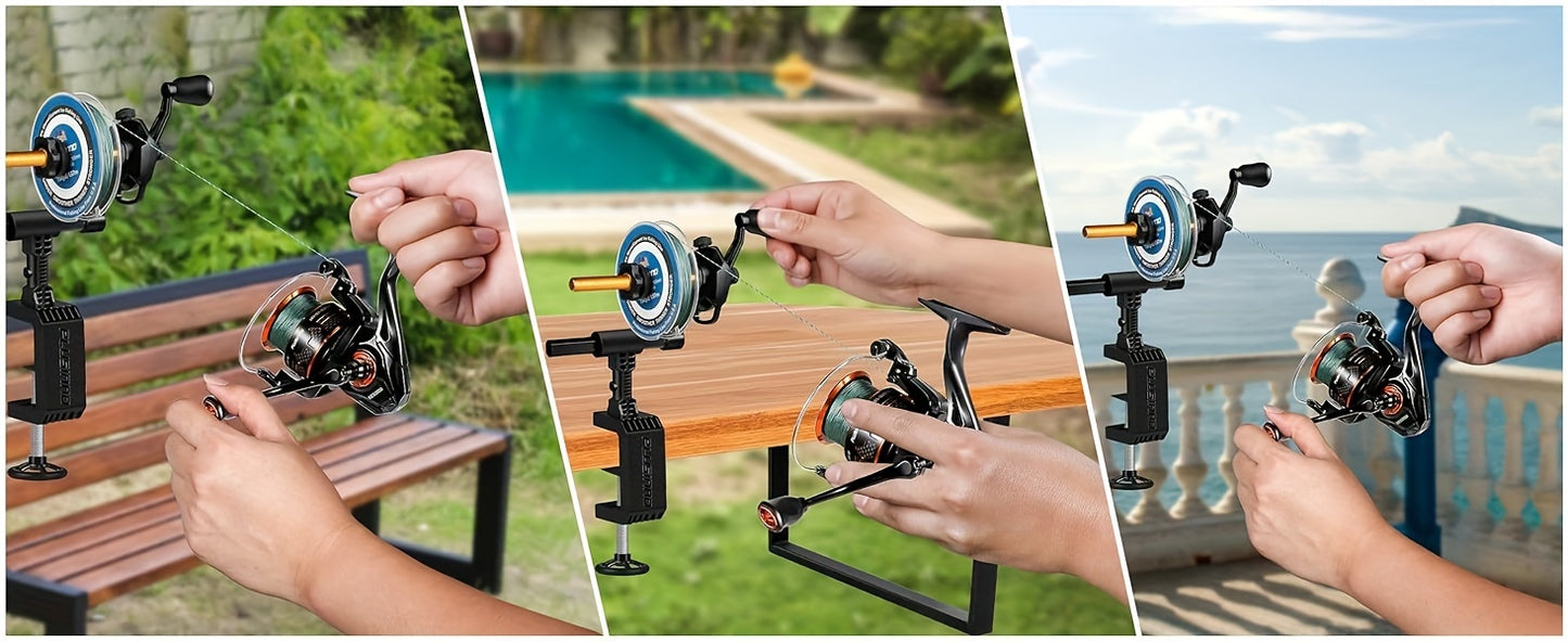Bobinador de linha de pesca PLUSINNO com função de desenrolamento