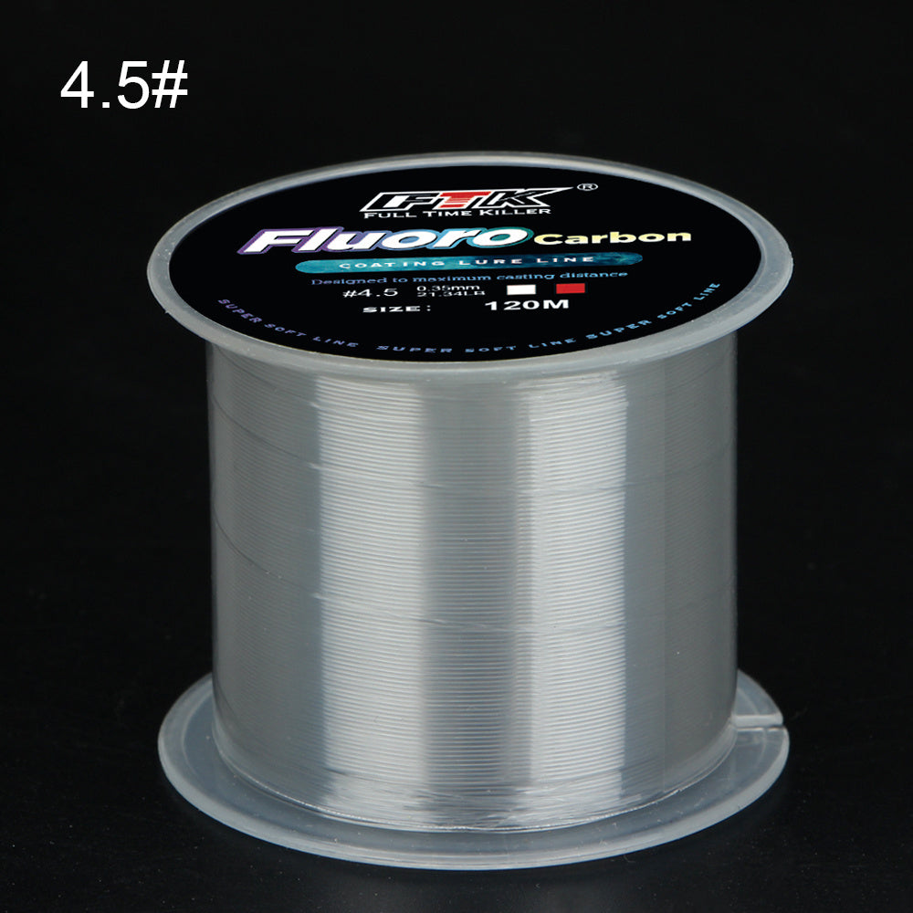 Linha de pesca de carpa monofilamento de nylon com revestimento de microfluorcar