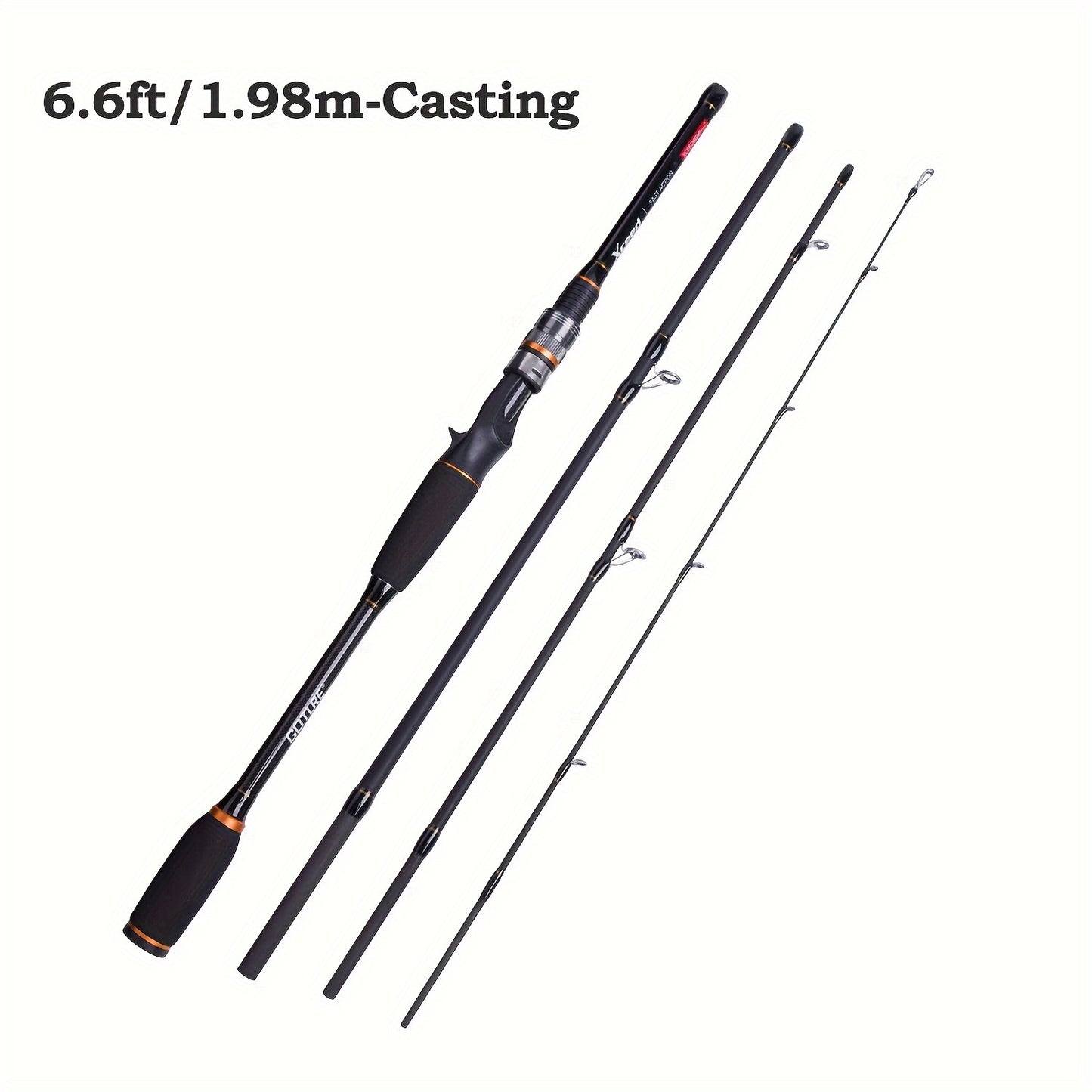 Vara de pesca Goture Xceed de carbono para spinning/casting de 1,98 m a 3,6 m/6,6...