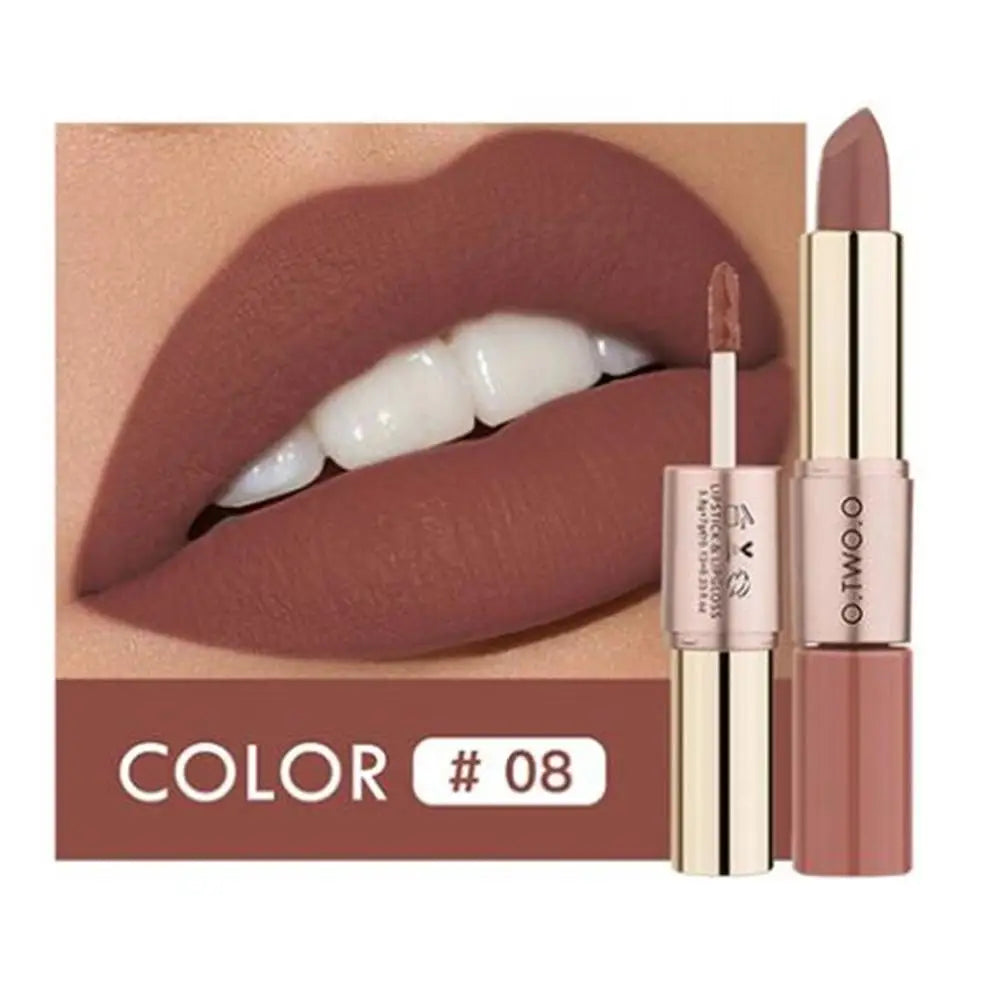 Batom Matte Brilho Labial Cosméticos À Prova D'água.