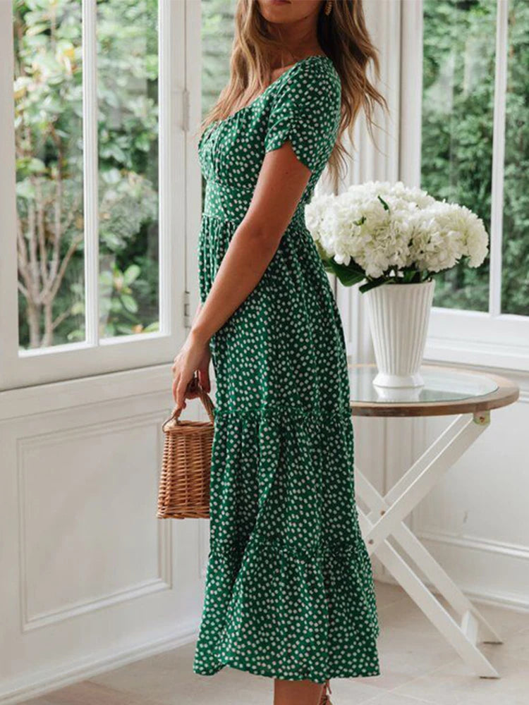 Vestidos com manga e estampa fofa