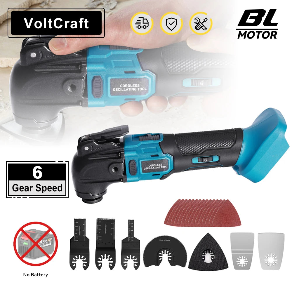 6 Engrenagens Multifuncionais Serra Elétrica Corte Polimento Aparador, Makita Bateria 18V.