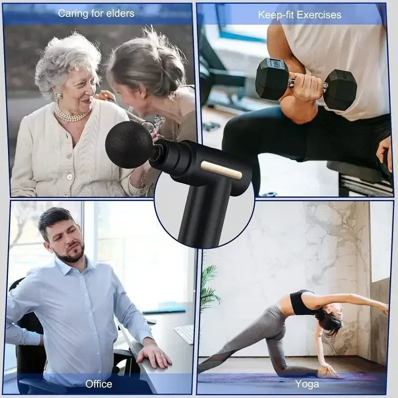 Pistola de massagem muscular fascial de tecido profundo