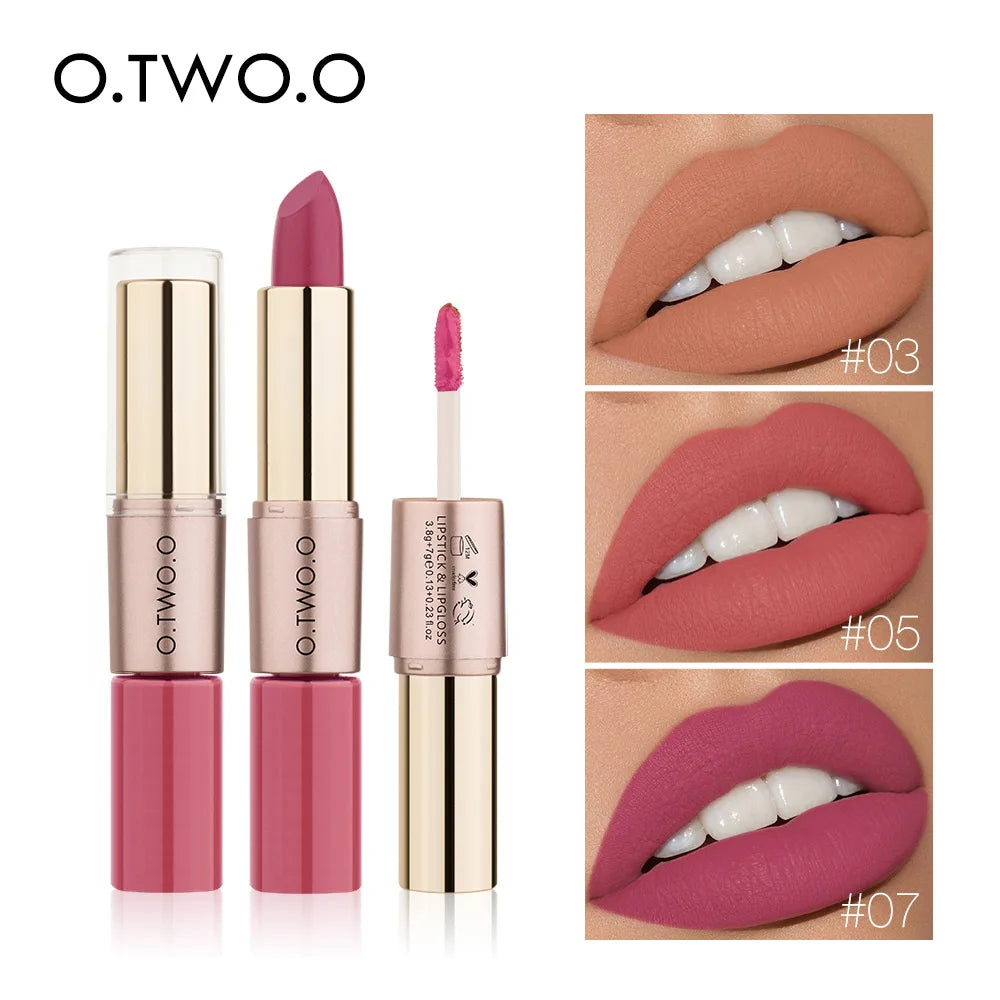 Batom Matte Brilho Labial Cosméticos À Prova D'água.