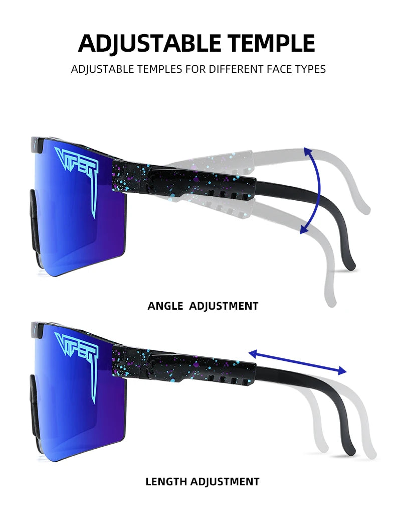 Óculos de sol PIT Viper Outdoor Youth UV400 para homens e mulheres,