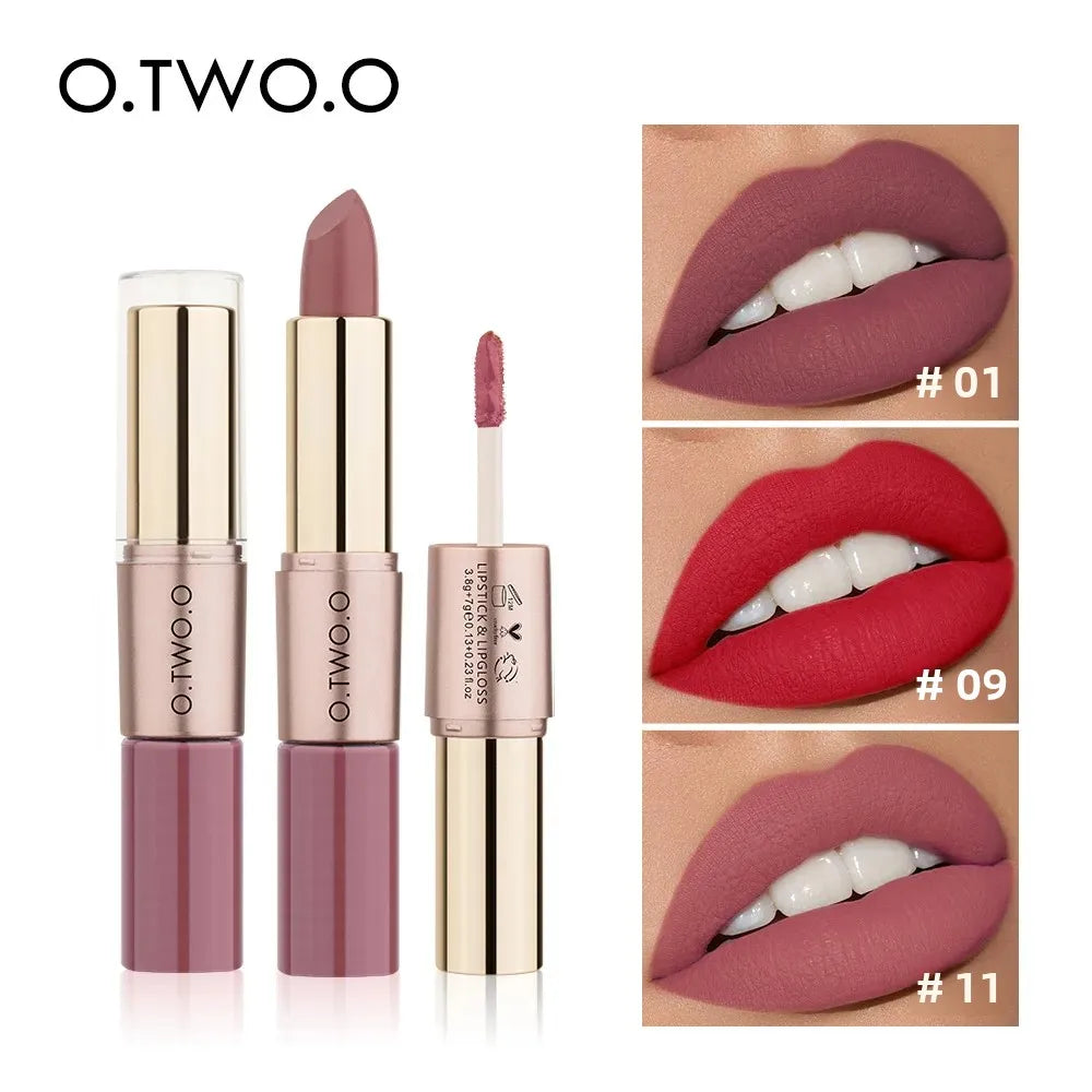 Batom Matte Brilho Labial Cosméticos À Prova D'água.