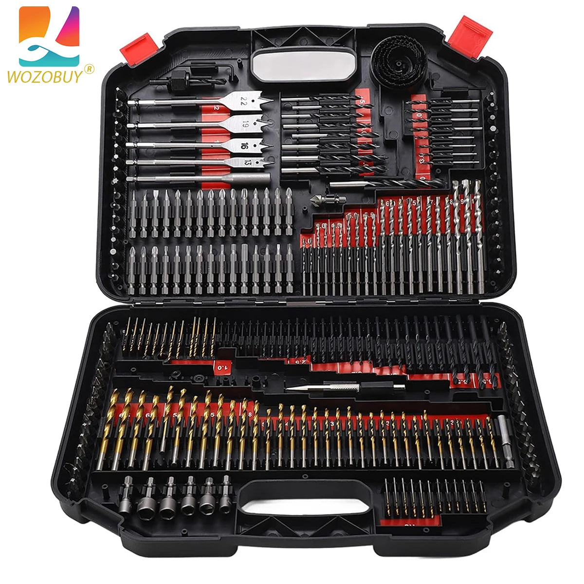 Conjunto de ferramentas combinadas de brocas HSS 246 peças.