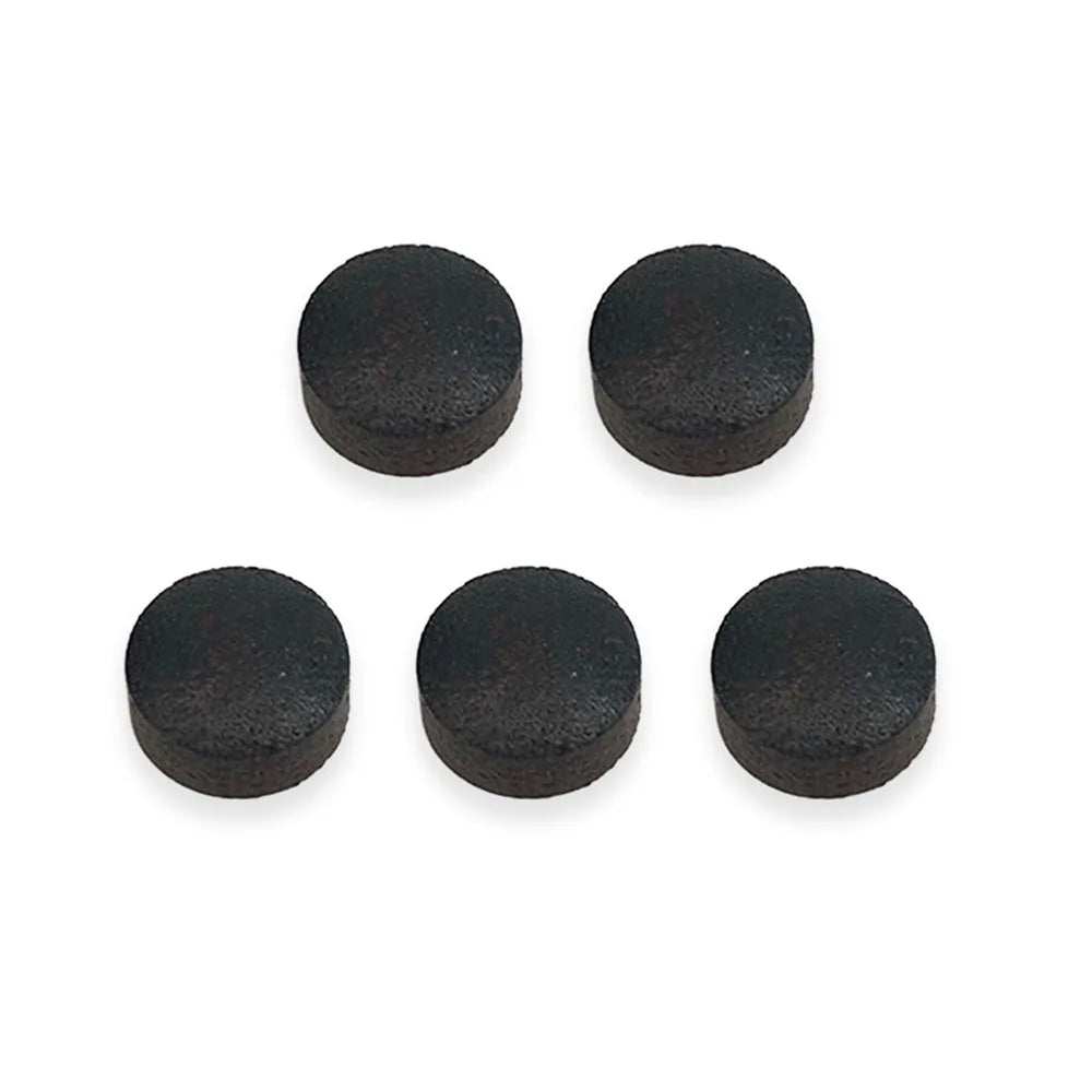 Pontas de taco profissionais de 13 mm , 5 peças, couro bovino p