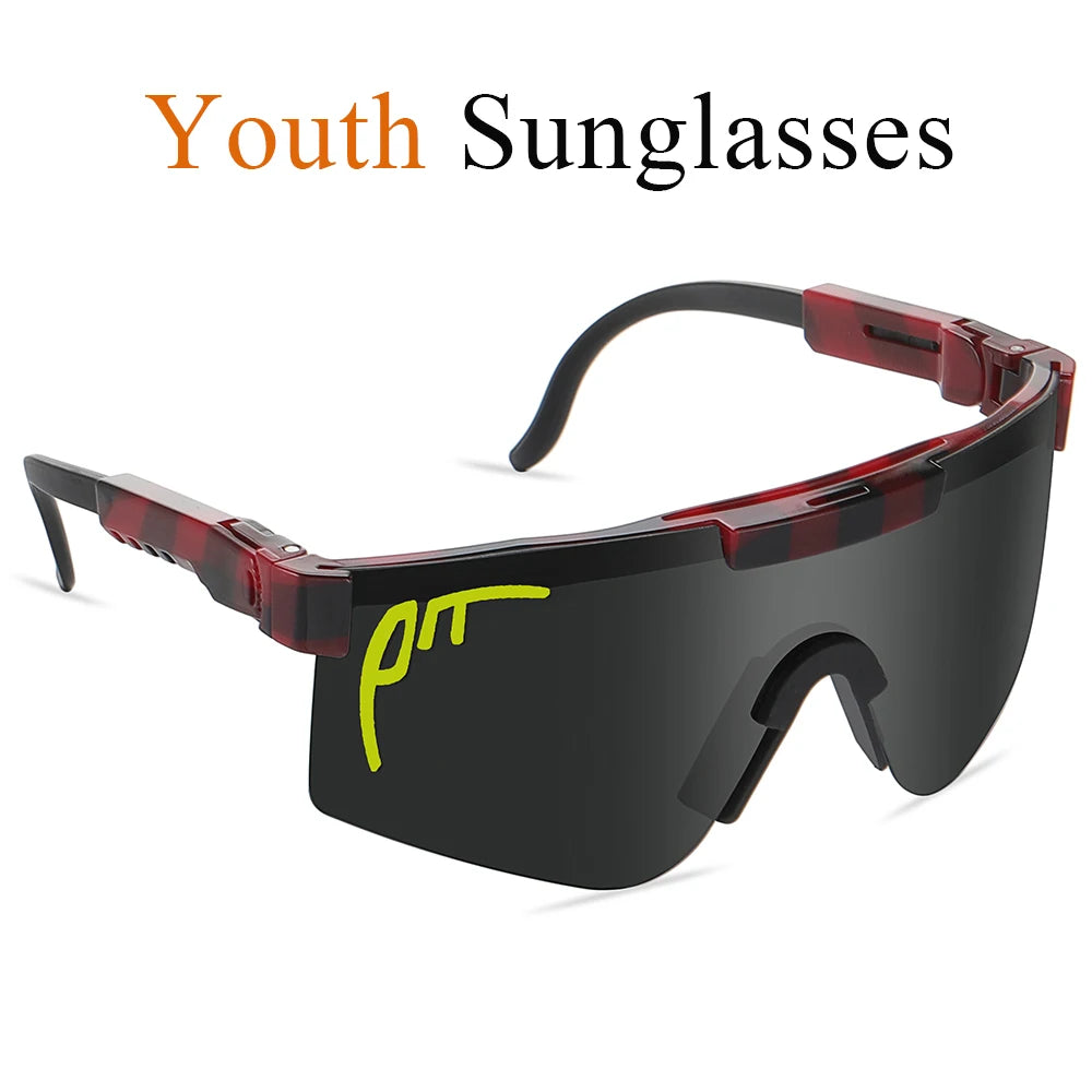 Óculos de sol PIT Viper Outdoor Youth UV400 para homens e mulheres,