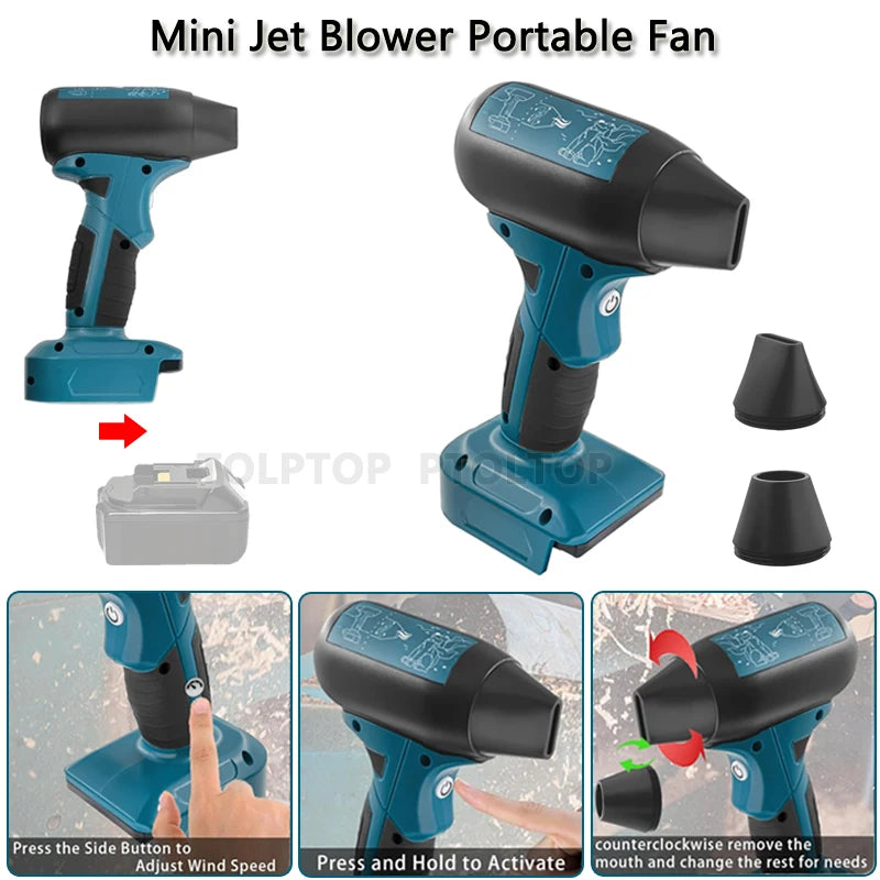 Conjunto de soprador de ar elétrico sem fio 2 em 1 para Makita.