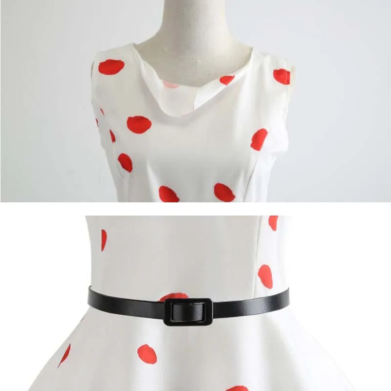 Vestido de verão feminino sem mangas estampa floral