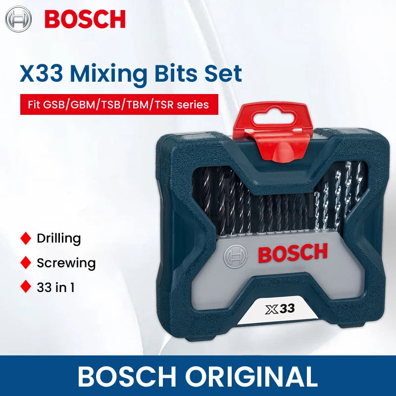 Conjunto de brocas para chave de fenda Bosch X-Line, 33 peças.