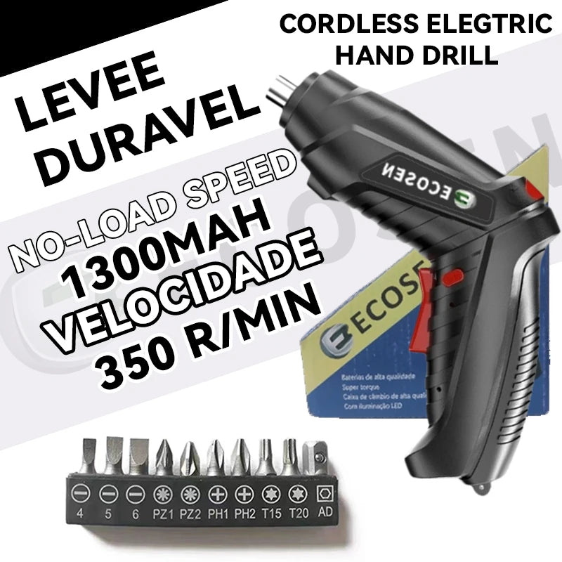 Furadeira Parafusadeira Bivolt C/maleta 2 Bateria Electric Drill.