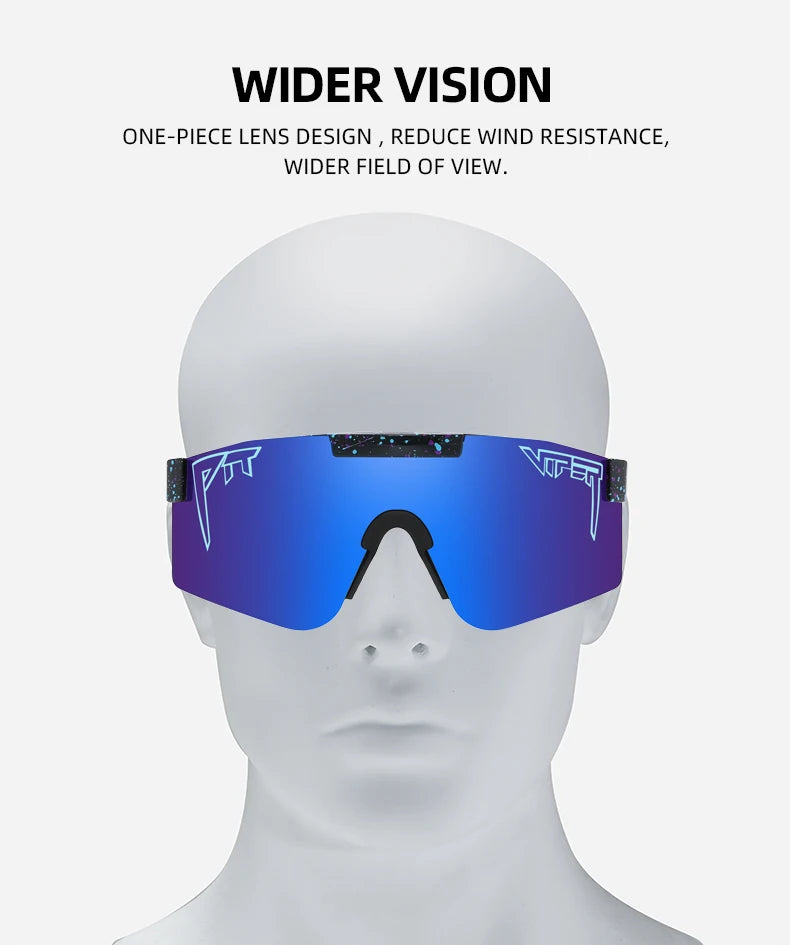 Óculos de sol PIT Viper Outdoor Youth UV400 para homens e mulheres,