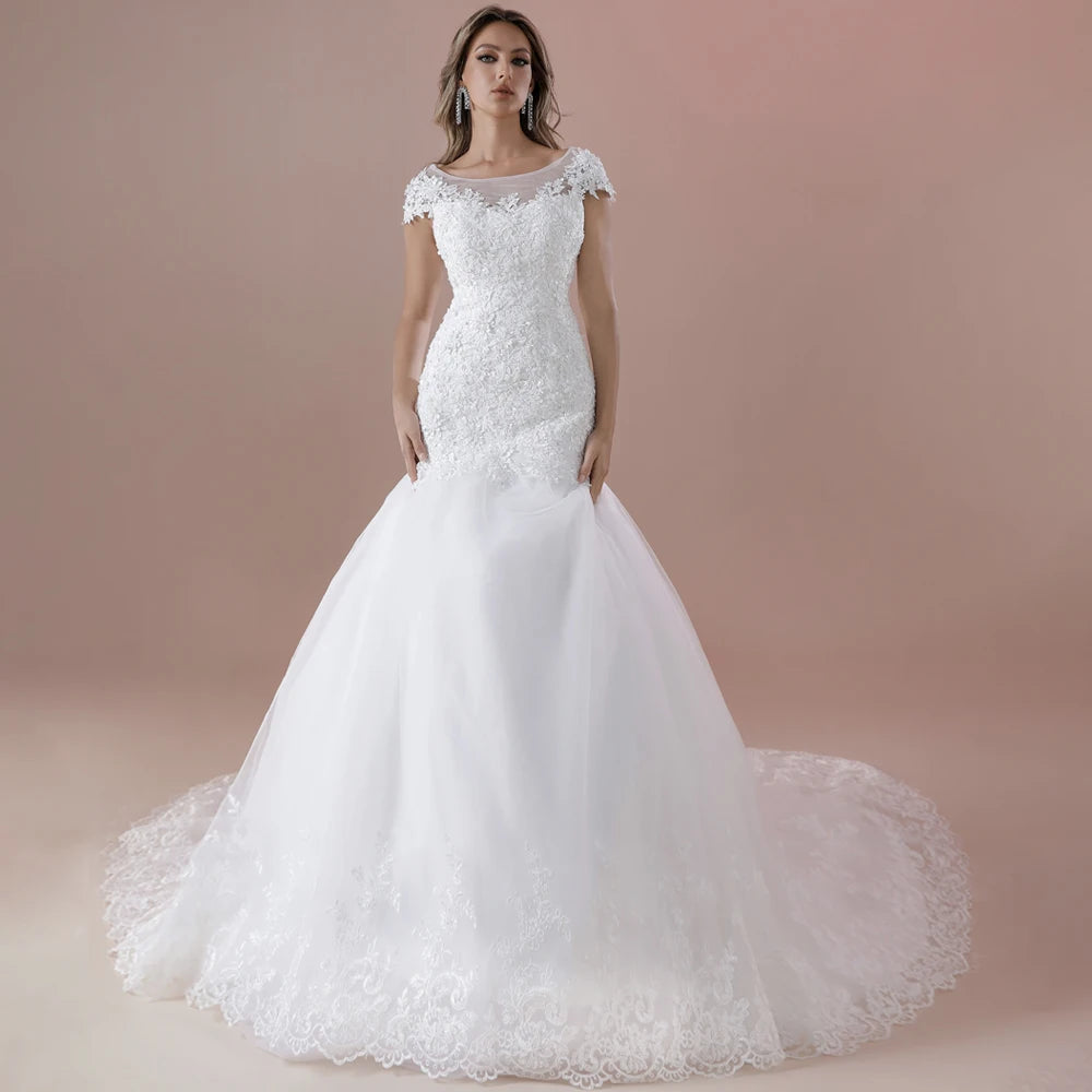 Vestidos elegantes de casamento.