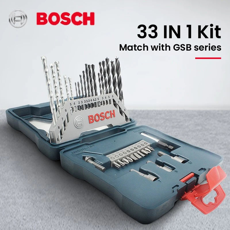Conjunto de brocas para chave de fenda Bosch X-Line, 33 peças.