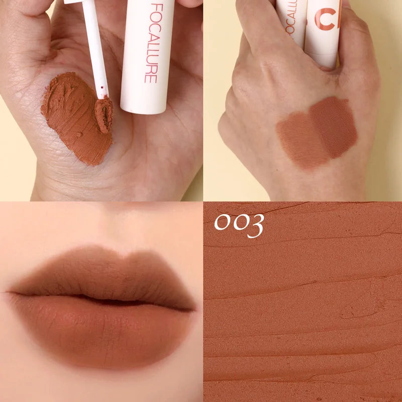 Atacado FOCALLURE Velvet Matte Batons À Prova D'água Lipclay Batom Líquido.