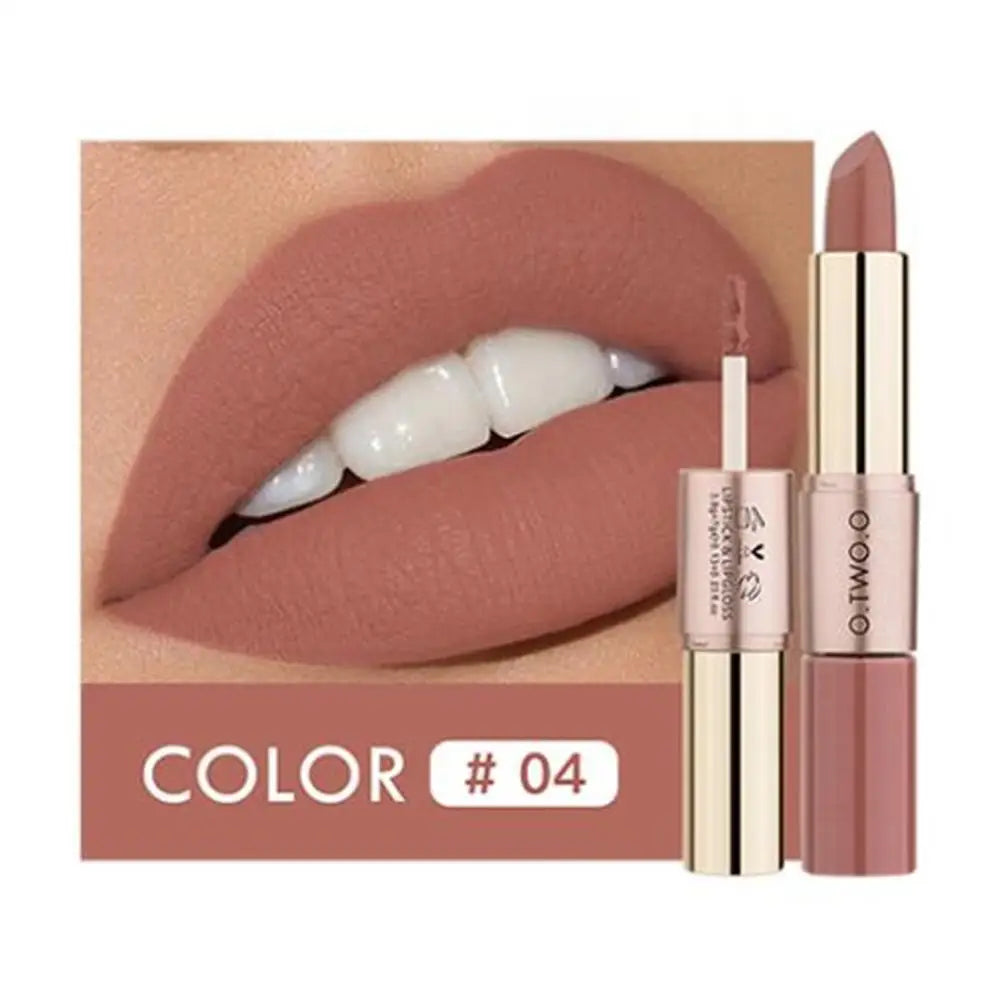 Batom Matte Brilho Labial Cosméticos À Prova D'água.