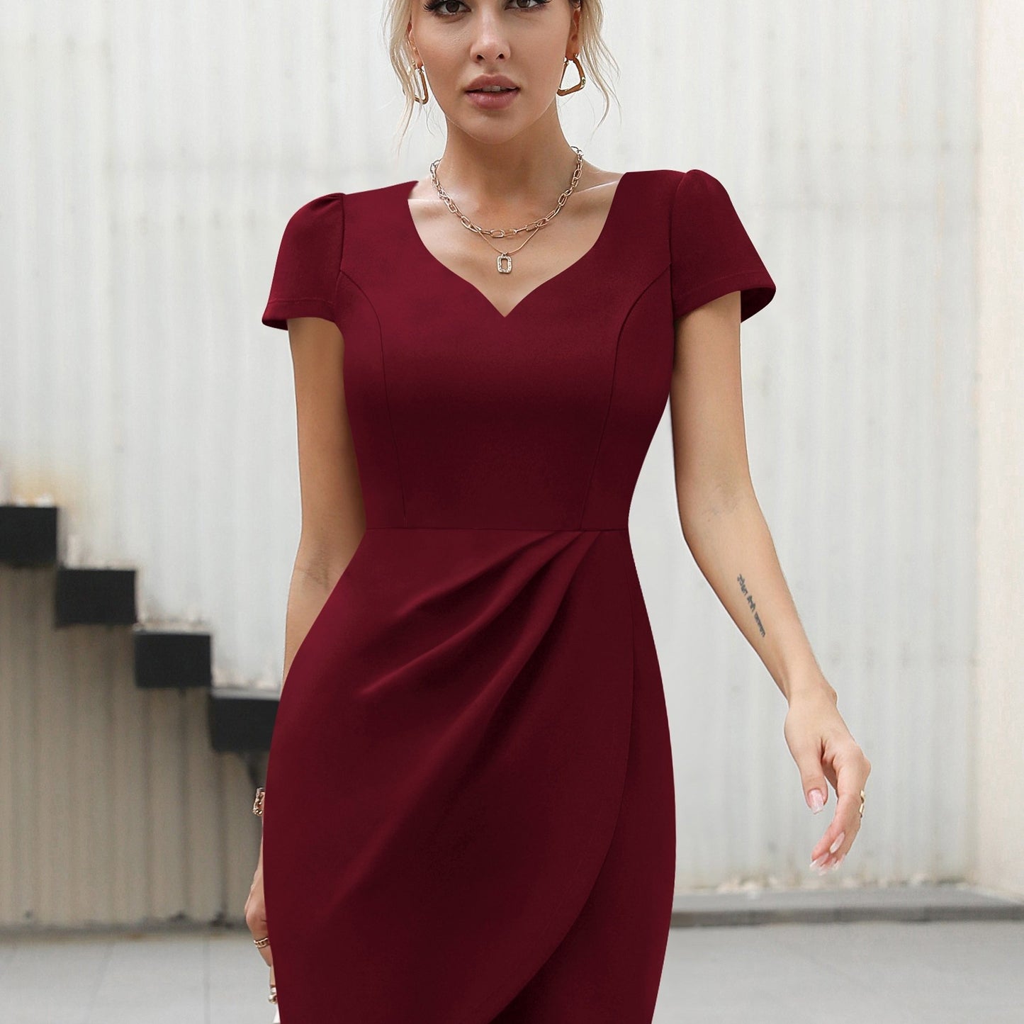 Vestido elegante, para madrinhas de casamento, festa de coquetel