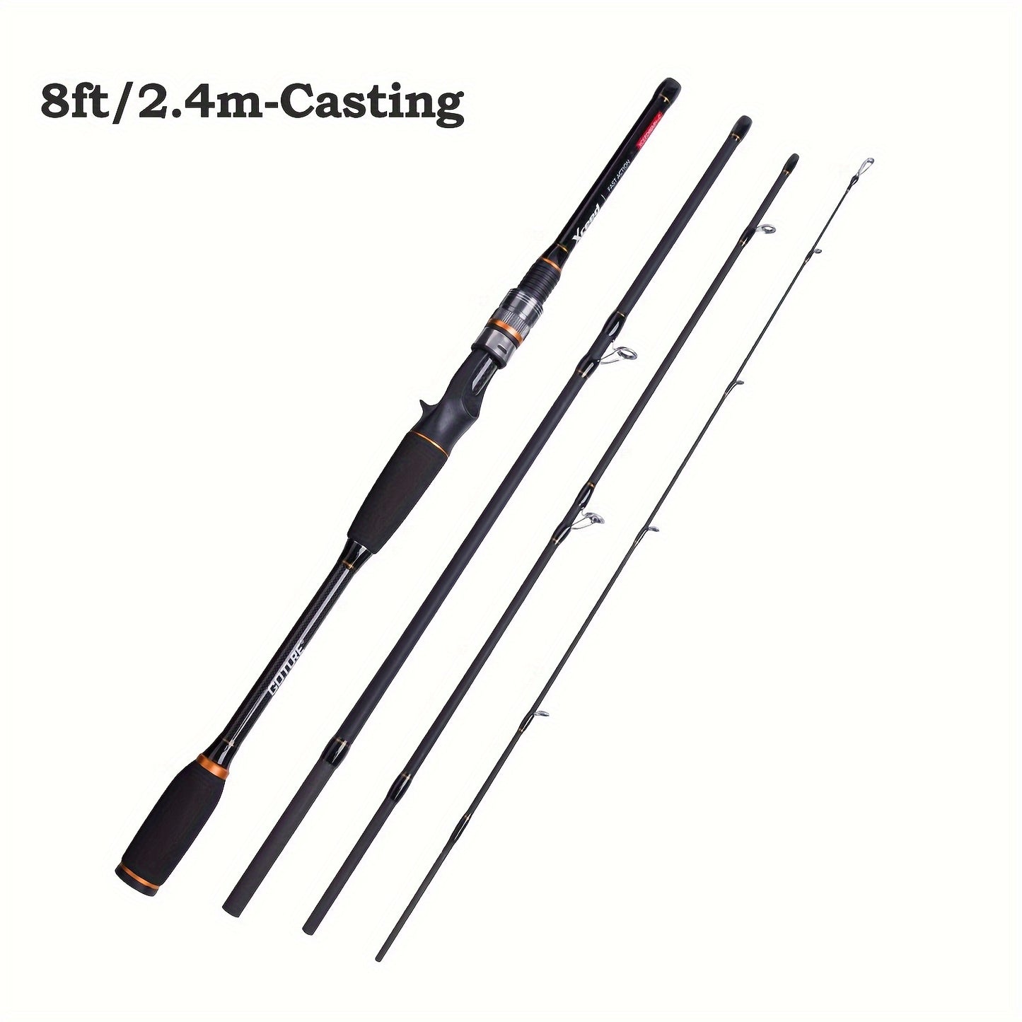 Vara de pesca Goture Xceed de carbono para spinning/casting de 1,98 m a 3,6 m/6,6...