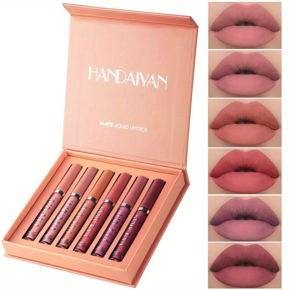 Conjunto de 6 batons líquidos.