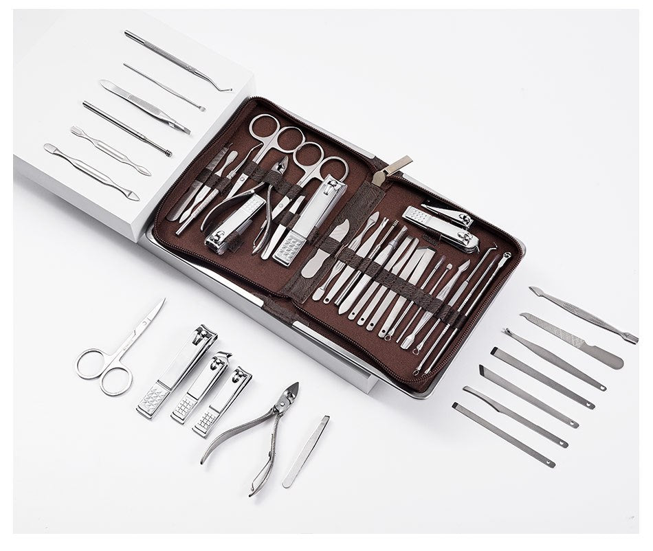 Conjunto de cortador de unhas com 11/26 peças Conjunto de manicure