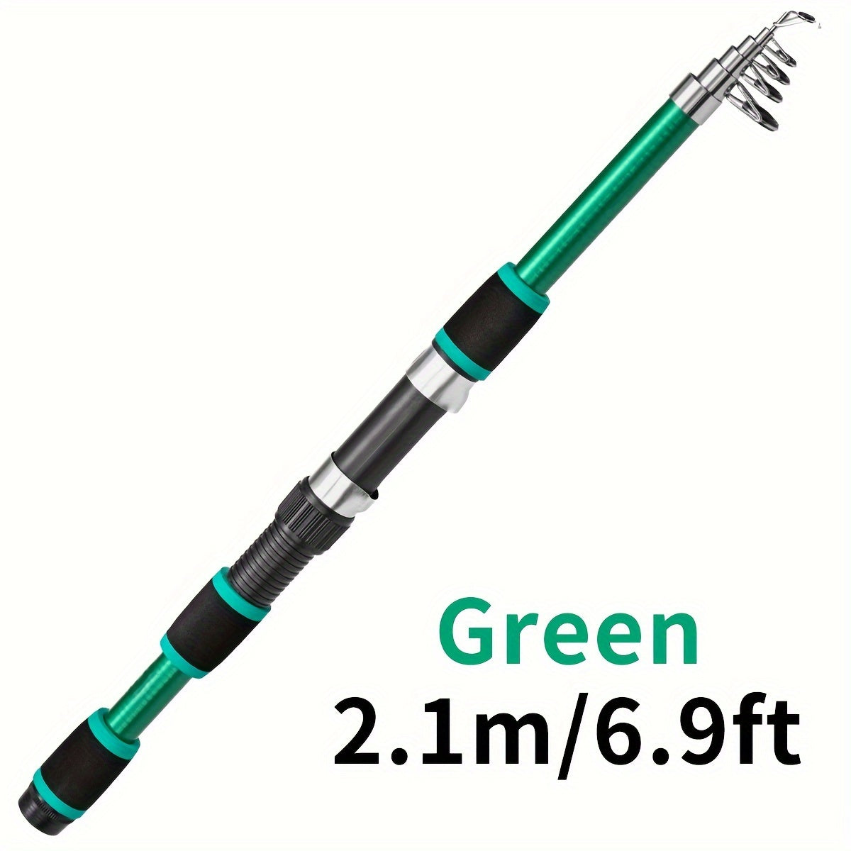 Vara de pesca telescópica de viagem: aproveite a pesca em qualquer lugar com esta vara de pesca leve de fibra de vidro