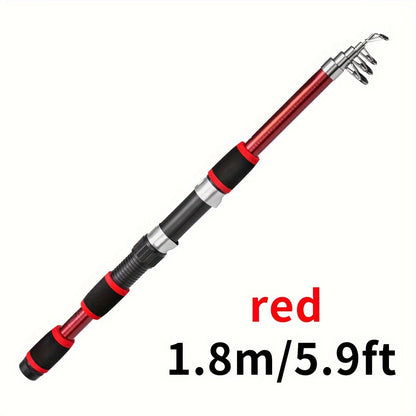 Vara de pesca telescópica de viagem: aproveite a pesca em qualquer lugar com esta vara de pesca leve de fibra de vidro