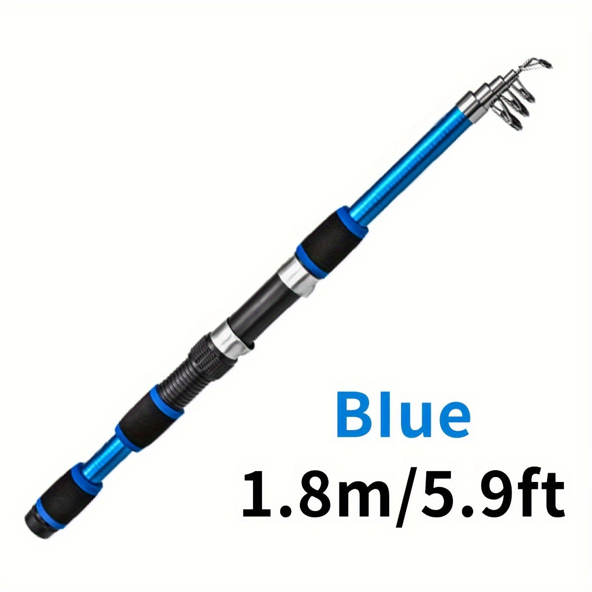 Vara de pesca telescópica de viagem: aproveite a pesca em qualquer lugar com esta vara de pesca leve de fibra de vidro