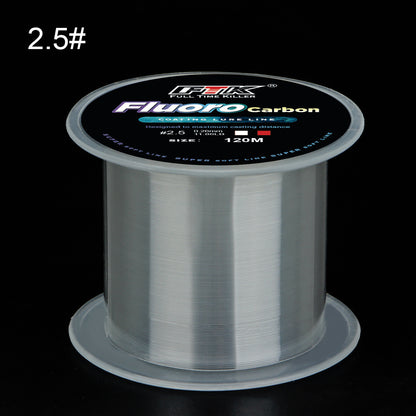 Linha de pesca de carpa monofilamento de nylon com revestimento de microfluorcar