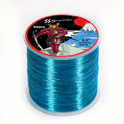 Linha de pesca de nylon monofilamento premium Sougayilang 4X, 500 m/546 jardas,