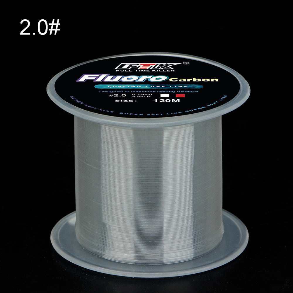 Linha de pesca de carpa monofilamento de nylon com revestimento de microfluorcar