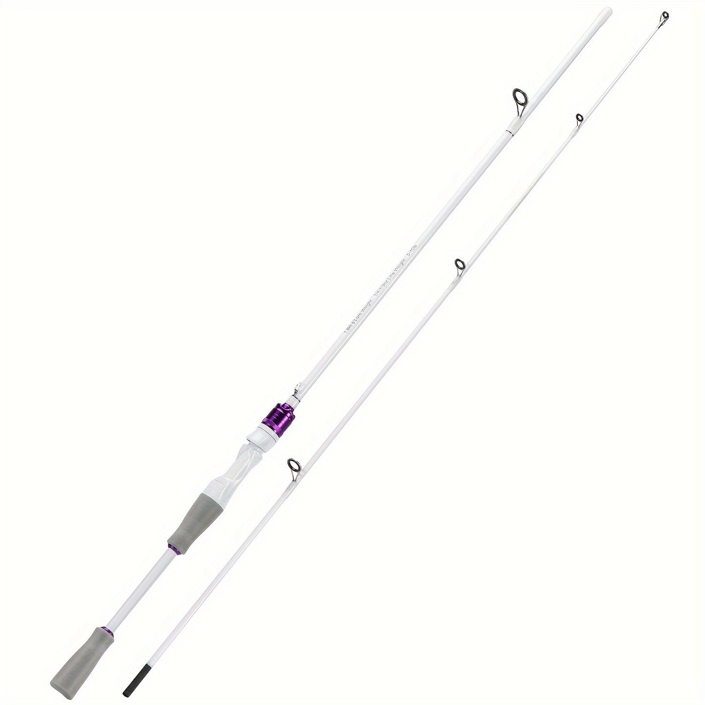 Vara de Pesca de 2 Seções 1,8 m/6 pés Vara de Carbono Duravél,Bonita com Cabo de EVA para Viagem, Pesca de Carpa e Robalo de Água Doce
