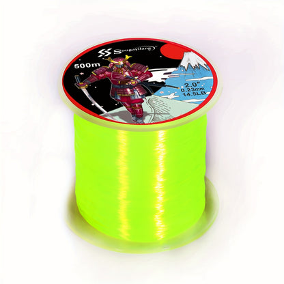 Linha de pesca de nylon monofilamento premium Sougayilang 4X, 500 m/546 jardas,