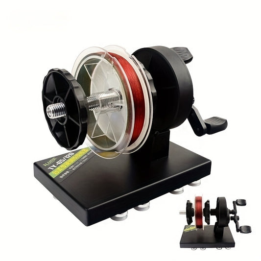 Enrolador de linha de pesca Easy Spool com estação de enrolamento de carretel giratorio