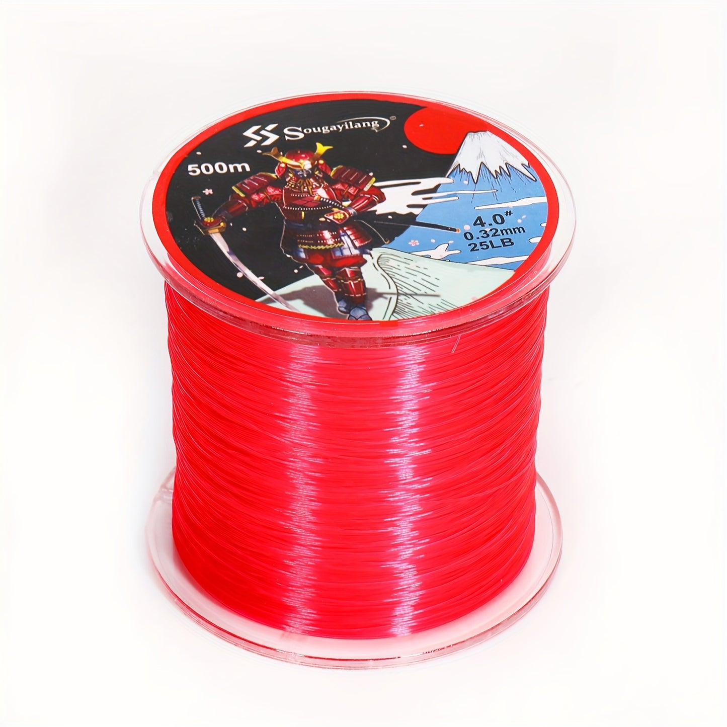 Linha de pesca de nylon monofilamento premium Sougayilang 4X, 500 m/546 jardas,