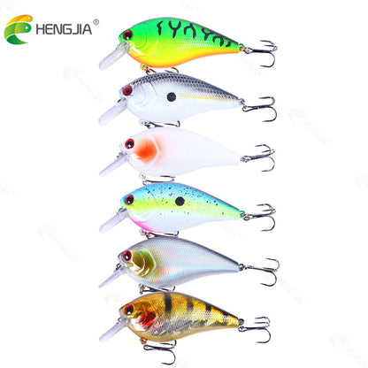 Conjunto de 6 peças de iscas artificiais premium para robalo e lúcio.