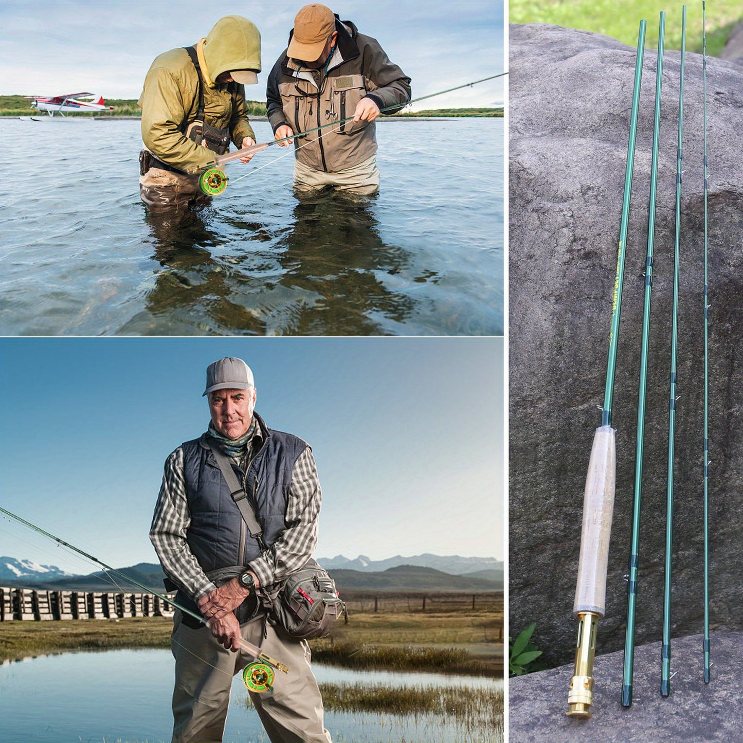 Vara de pesca com mosca Sougayilang 5/6WT em grafite