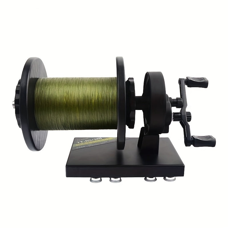 Enrolador de linha de pesca Easy Spool com estação de enrolamento de carretel giratorio