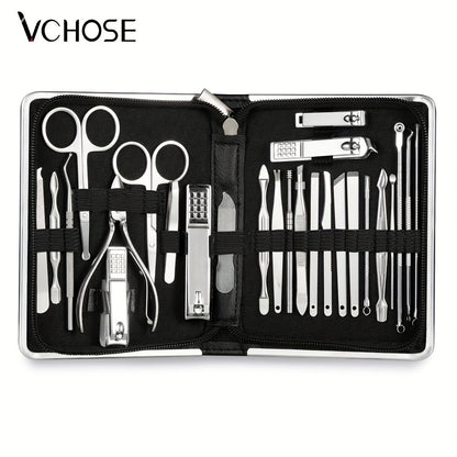 Conjunto de cortador de unhas com 11/26 peças Conjunto de manicure