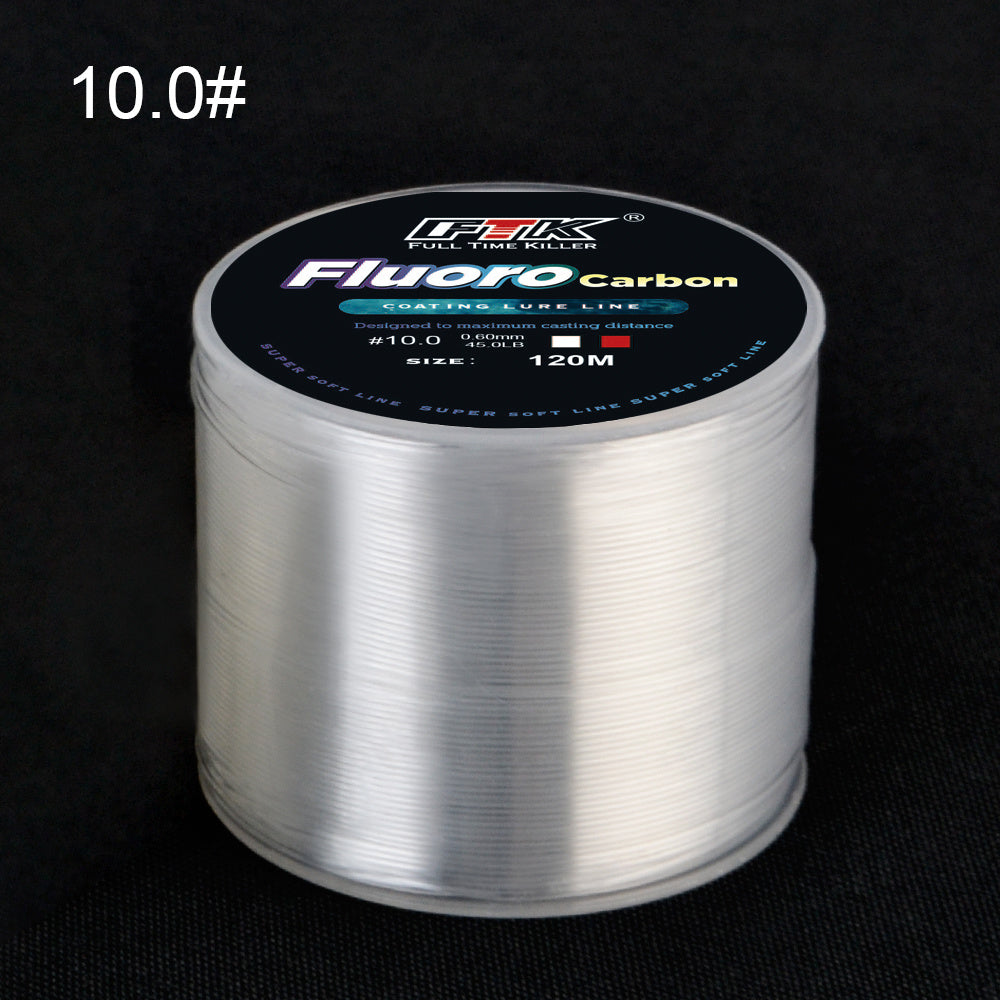 Linha de pesca de carpa monofilamento de nylon com revestimento de microfluorcar
