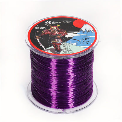 Linha de pesca de nylon monofilamento premium Sougayilang 4X, 500 m/546 jardas,